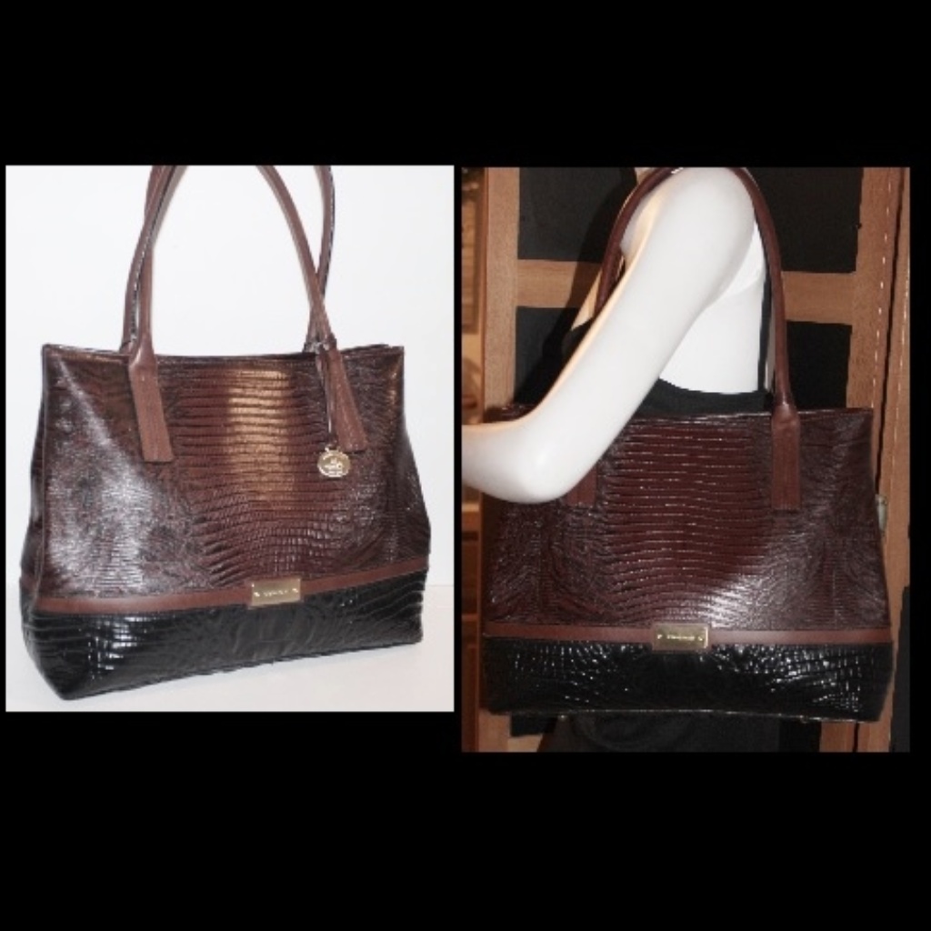Brahmin Mint Go-With-Everything-Seriously Tote Bag